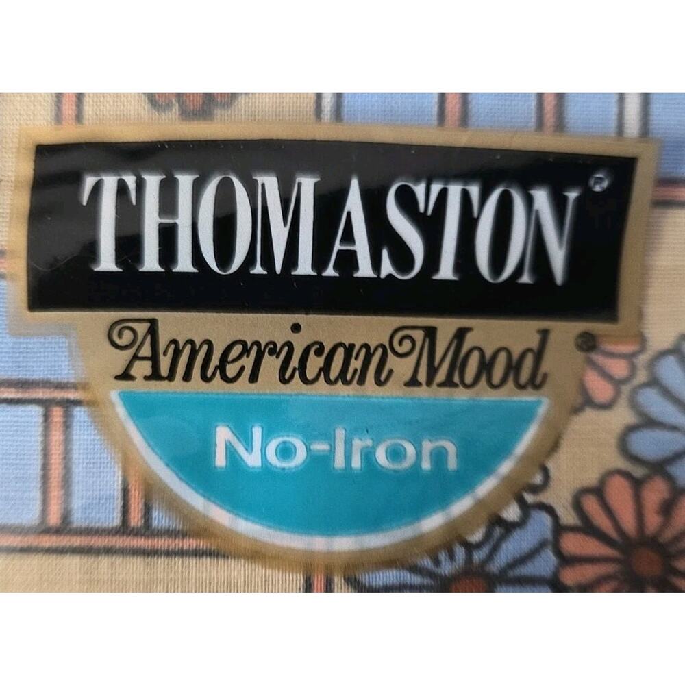Thomaston American Mood, No-Iron Floral Double Fitted Sheet Set, New In Pkg. VTG